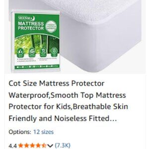 54" x 75" Waterproof Mattress Protector for Babies/Kids - NEVER USED NWOT